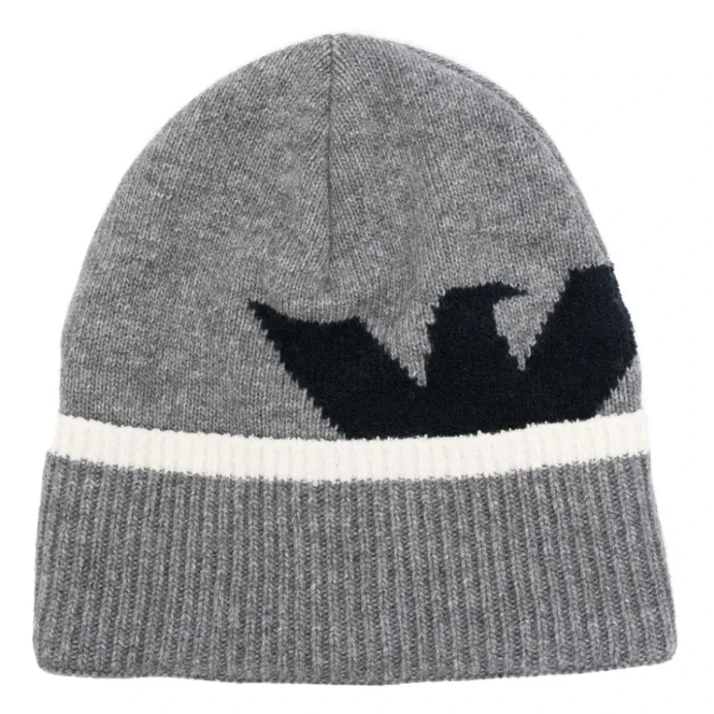 Huer & Kasketter<Armani Luksus Strikket Beanie Hue Grå