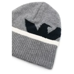 Huer & Kasketter<Armani Luksus Strikket Beanie Hue Grå