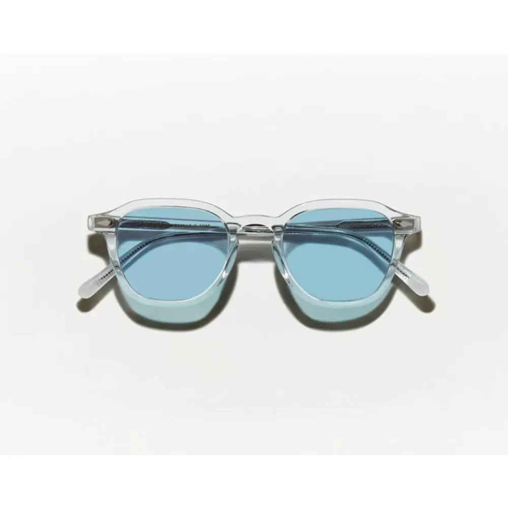 Solbriller^Moscot Lys Solbriller med Blå Linser Grå