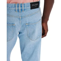 Jeans<Balmain Lys regular-fit denim jeans Blå