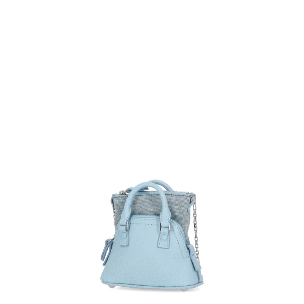 Bæltetasker^Maison Margiela Lyse Crossbody Taske i Pebbled Læder Blå
