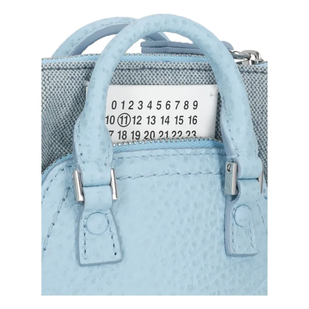 Bæltetasker^Maison Margiela Lyse Crossbody Taske i Pebbled Læder Blå