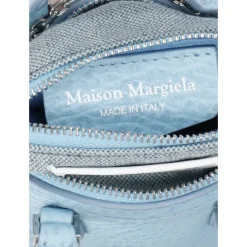 Bæltetasker^Maison Margiela Lyse Crossbody Taske i Pebbled Læder Blå