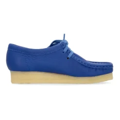 Snøresko<Clarks Lyse Læder Wallabee Lifestyle Sko Blå