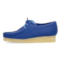 Snøresko<Clarks Lyse Læder Wallabee Lifestyle Sko Blå
