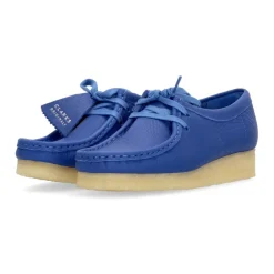 Snøresko<Clarks Lyse Læder Wallabee Lifestyle Sko Blå