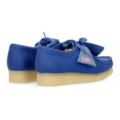 Snøresko<Clarks Lyse Læder Wallabee Lifestyle Sko Blå