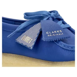 Snøresko<Clarks Lyse Læder Wallabee Lifestyle Sko Blå