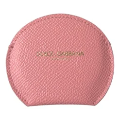 Tilbehør Til Tasker^Dolce & Gabbana Lyserød Læder Spejlholder Pink