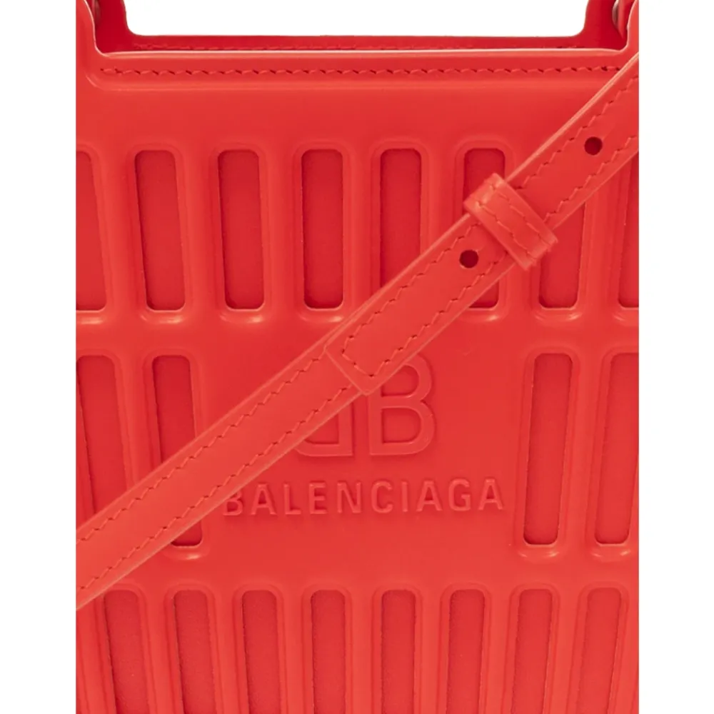 Bæltetasker<Balenciaga Mag Small Basket Bag Rød