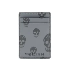Punge & Kortholder^Alexander McQueen Magnetisk Kortholder Grå