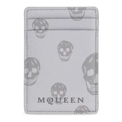 Punge & Kortholder^Alexander McQueen Magnetisk Kortholder Grå