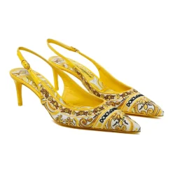 Pumps^Dolce & Gabbana Maiolica Mønster Slingback Hæle Multifarvet