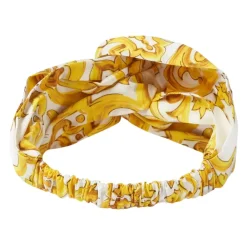Hår Tilbehør<Dolce & Gabbana Majolica-print Poplin Hårbøjle Multifarvet