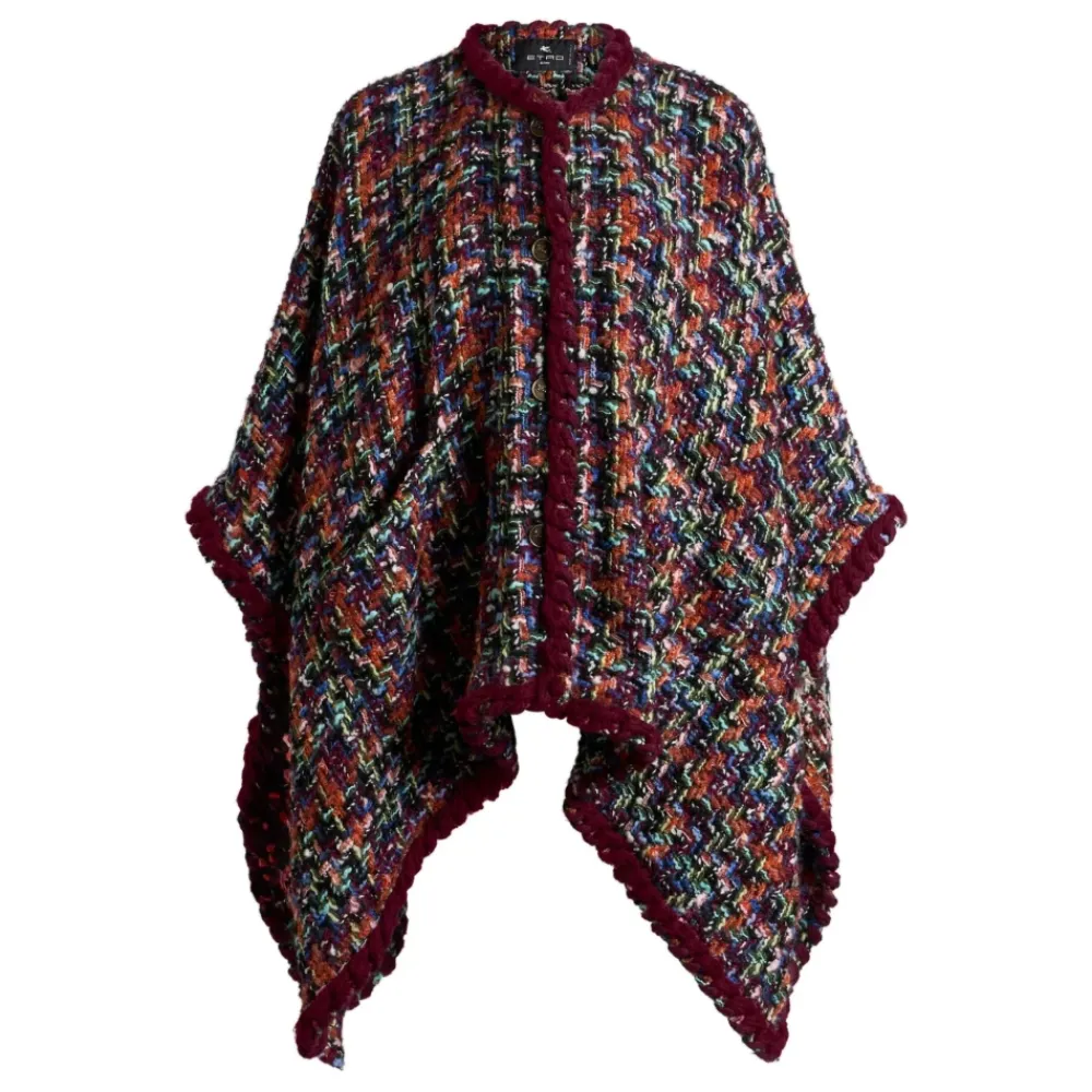 Jakker<Etro Mantella con pompon Multifarvet