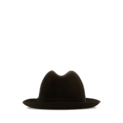 Huer, Kasketter & Hatte^Borsalino Marengo Medium Brim Brun