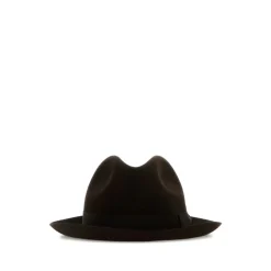 Huer, Kasketter & Hatte^Borsalino Marengo Medium Brim Brun