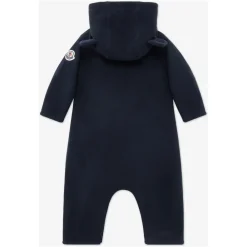Bodystocking & Sæt^Moncler Marine Baby Logo Romper Blå