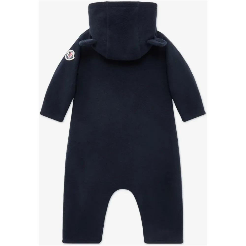 Bodystocking & Sæt^Moncler Marine Baby Logo Romper Blå