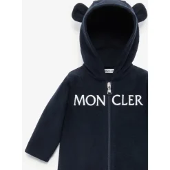 Bodystocking & Sæt^Moncler Marine Baby Logo Romper Blå