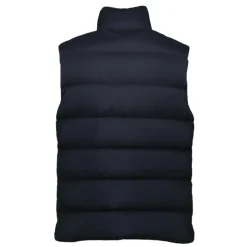 Jakker^Moncler Marine Quiltet Logo Gilet Blå