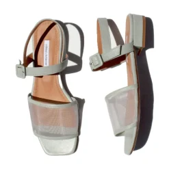 Sandaler^About Arianne Marini Mesh-Panelled Lædersandaler Grøn
