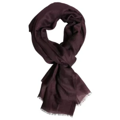 Halstørklæder Og Tørklæder^Dolce & Gabbana Maroon Cashmere Neck Warmer Wrap Scarf Brun