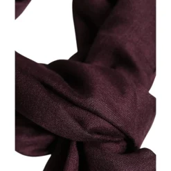 Halstørklæder Og Tørklæder^Dolce & Gabbana Maroon Cashmere Neck Warmer Wrap Scarf Brun
