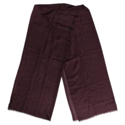 Halstørklæder Og Tørklæder^Dolce & Gabbana Maroon Cashmere Neck Warmer Wrap Scarf Brun
