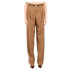 Bukser<Max Mara Studio Marusca Wide Trousers Brun