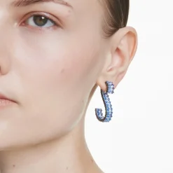 Smykker^Swarovski Matrix Baguette Drop Øreringe Blå
