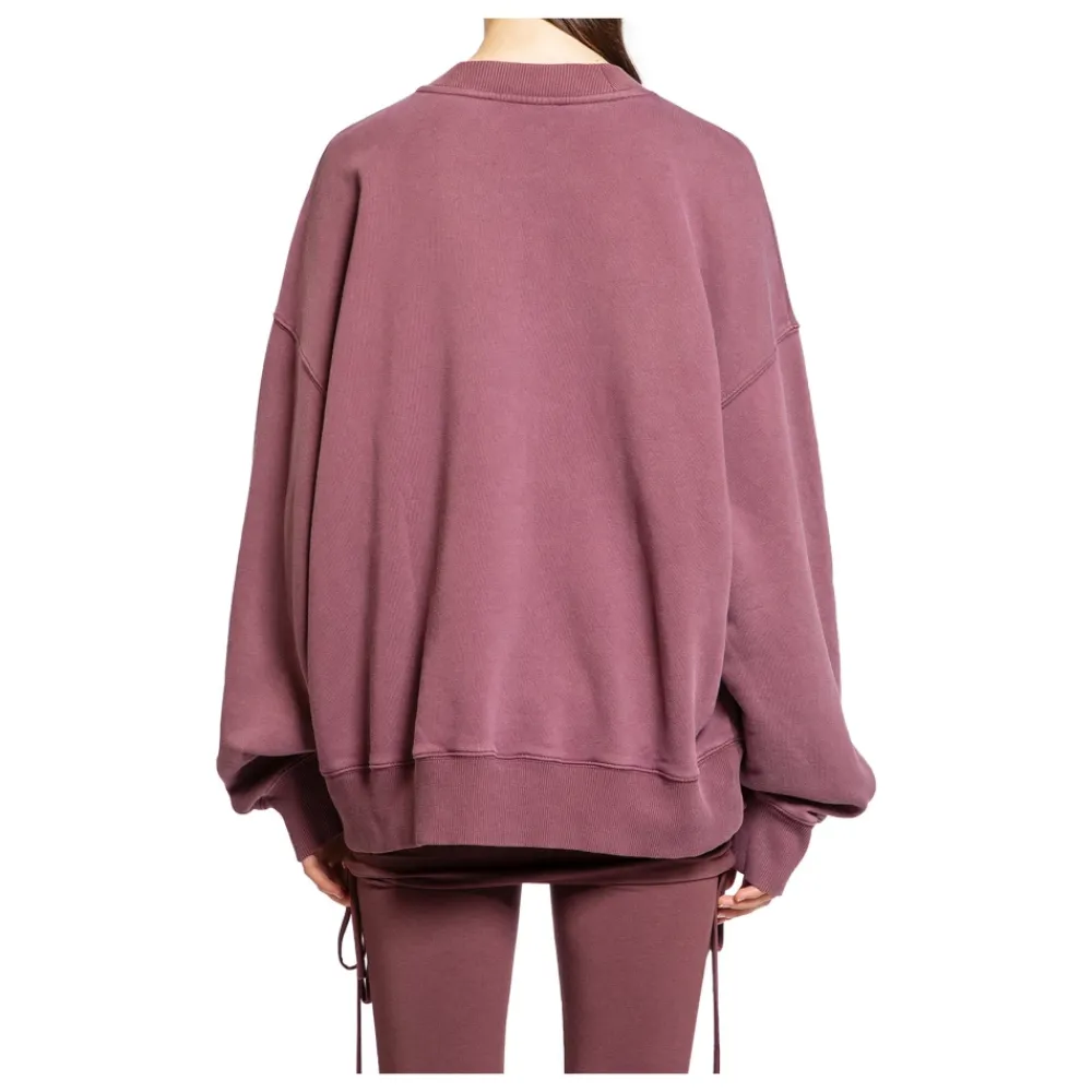Sweatshirts<The Attico Mauve Fade Bomuld Crewneck Sweatshirt Lilla