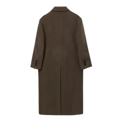 Frakker<Dunst Maxi Double Wool Coat Grøn