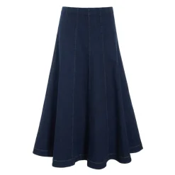 Nederdele<Bitte Kai Rand Maxi Nederdel Mørk Jeans Blå