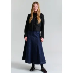 Nederdele<Bitte Kai Rand Maxi Nederdel Mørk Jeans Blå