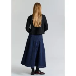 Nederdele<Bitte Kai Rand Maxi Nederdel Mørk Jeans Blå