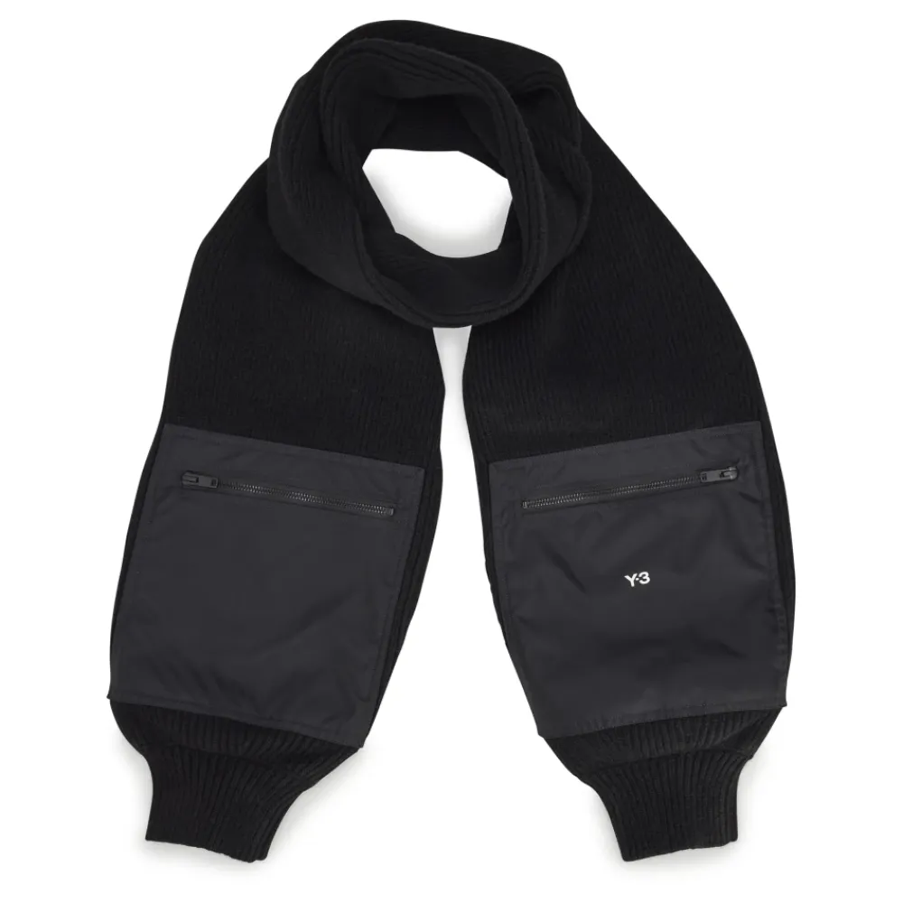 Halstørklæder Og Tørklæder^Y-3 Maxi Sleeves Scarf Sort