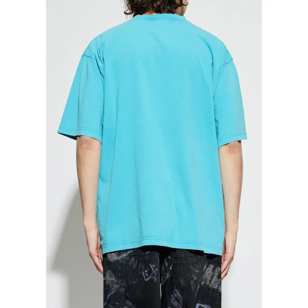 T-Shirts<Balenciaga Medium Fit T-Shirt Blå