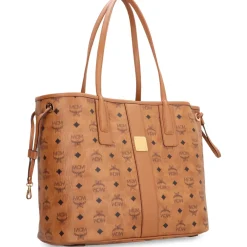 Indkøbstasker<MCM Medium Reversible Liz Shopper Taske Brun