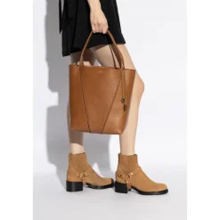 Indkøbstasker^Chloé Medium Spin Tote Bag Brun
