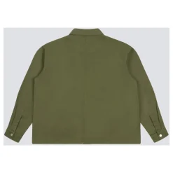 Skjorter<Bram's Fruit Mellemtung Bomuld Chore Overshirt med Lommer Grøn