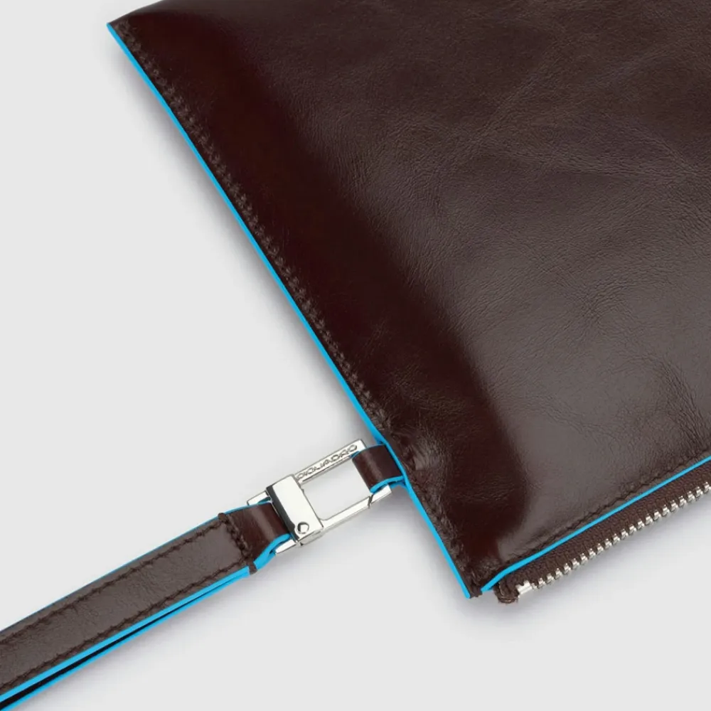 Laptop Tasker^Piquadro Men's clutch for iPad@mini Brun