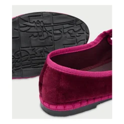 Ballerina Sko<Flabelus Mercedita Velvet Mary Jane Brun
