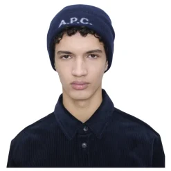 Huer, Kasketter & Hatte^A.P.C. Merino Uld Ribstrikket Hat Blå