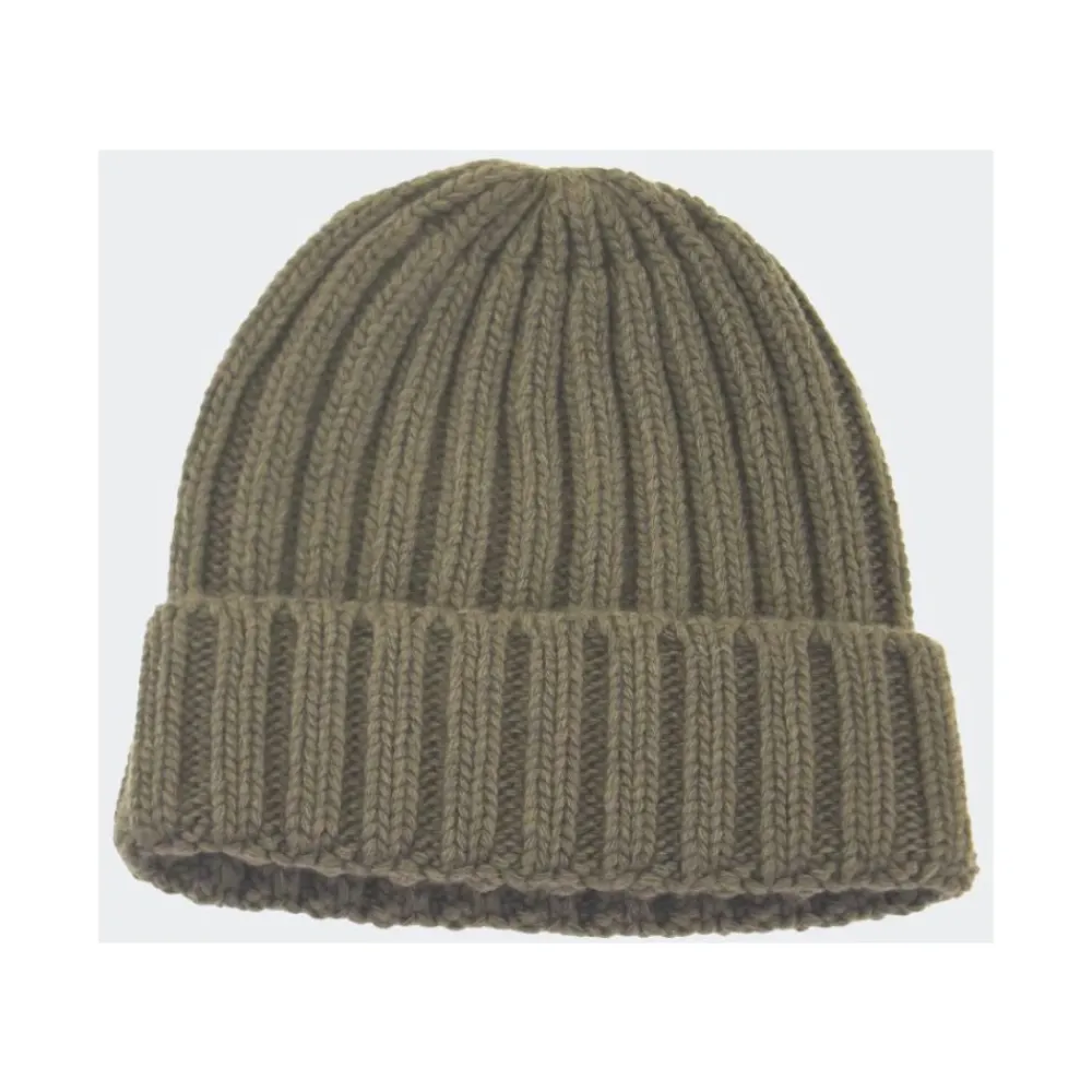 Huer & Kasketter^Woolrich Merino Wool Logo Beanie Grå
