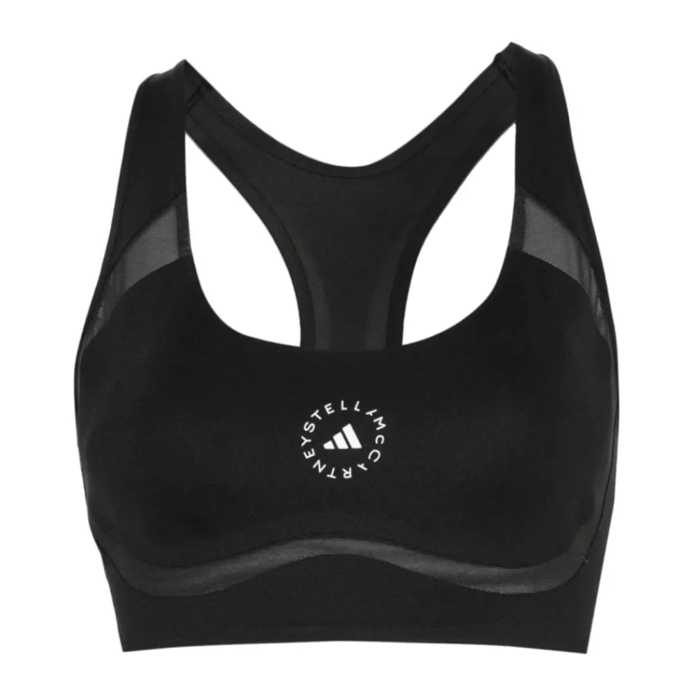 T-Shirts & Toppe^Adidas by Stella McCartney Mesh Panel Undertrøje Sort
