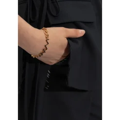 Smykker^Marni Messing armbånd med logo Gul