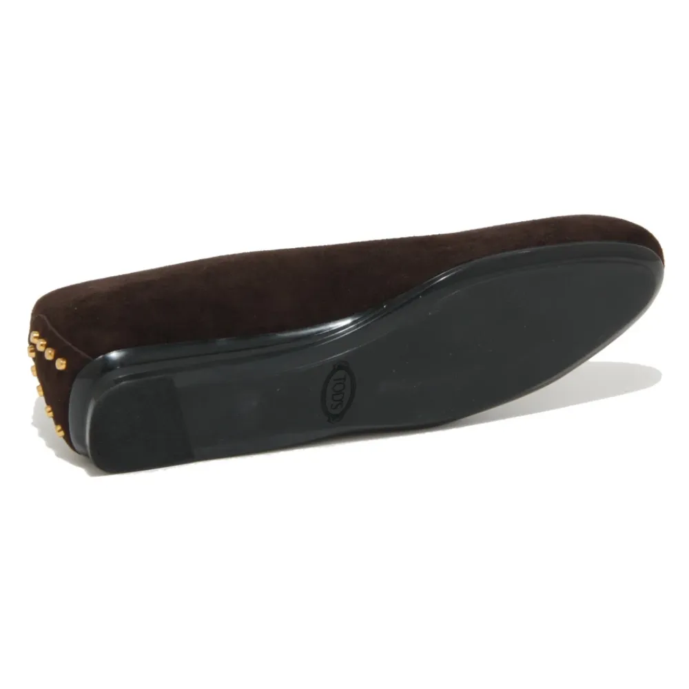 Ballerinasko<Tod's Metallic Ballerina Sko til Piger Brun