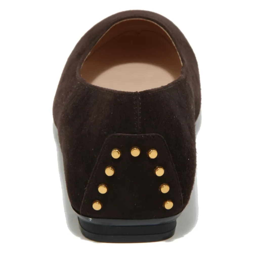 Ballerinasko<Tod's Metallic Ballerina Sko til Piger Brun