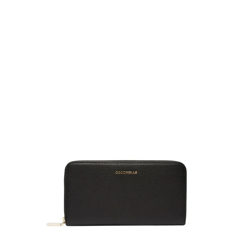 Punge & Kortholder<Coccinelle Metallic Large Sort